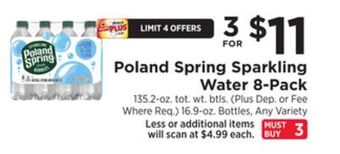 ShopRite Sparkling water 8-pack offer