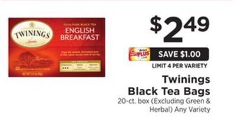 ShopRite Black tea bags offer