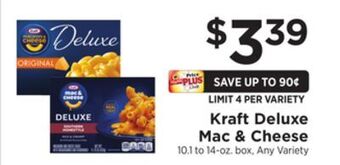 ShopRite Deluxe mac & cheese offer