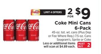 ShopRite Mini cans 6-pack offer