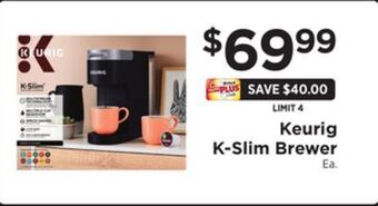 ShopRite K-slim brewer offer