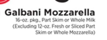 ShopRite Mozzarella offer