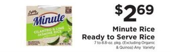 ShopRite Ready to serve rice offer