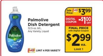 ShopRite Dish detergent offer