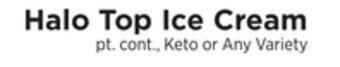 ShopRite Halo top ice cream offer