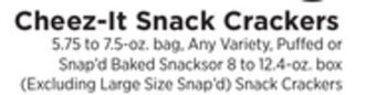 ShopRite Snack crackers offer