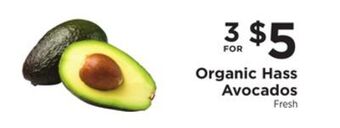 ShopRite Organic hass avocados offer