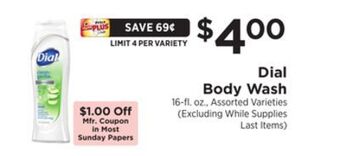 ShopRite Body wash offer