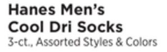 ShopRite Men's cool dri socks offer
