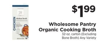 ShopRite Organic cooking broth offer