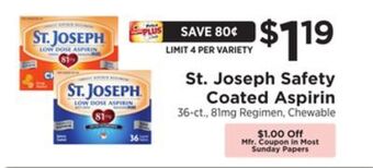 ShopRite Safety coated aspirin offer