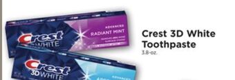 ShopRite 3d white toothpaste offer