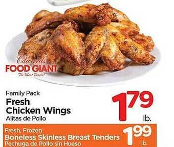 Edwards Food Giant Fresh chicken wings offer