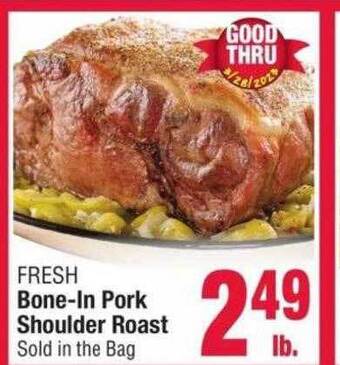 Jewel-Osco Bone-in pork shoulder roast offer