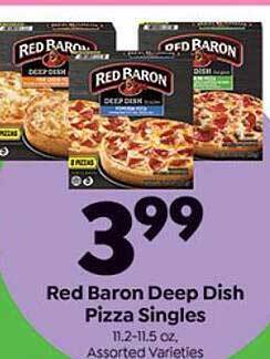 Save a Lot Red baron deep dish pizza singles offer