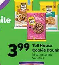Save a Lot Toll house cookie dough offer