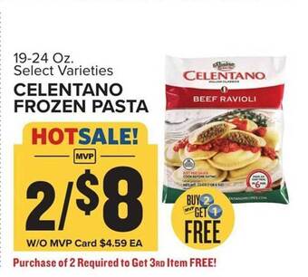 Food Lion Celentano frozen pasta offer