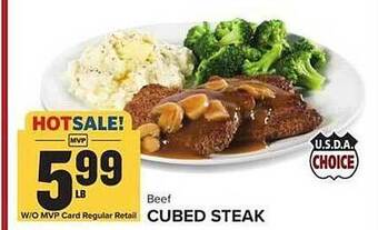 Food Lion Beef cubed steak offer