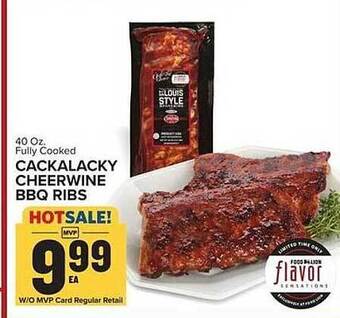 Food Lion Cackalacky cheerwine bbq ribs offer