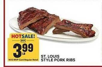 Food Lion St louis style pork ribs offer