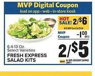 Food Lion Fresh express salad kits offer