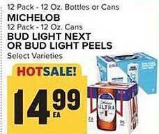 Food Lion Michelob, bud light next or bud light peels offer