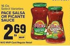 Food Lion Pace salsa or picante sauce offer