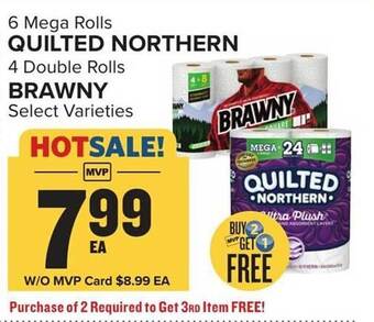 Food Lion Quilted northern, brawny offer