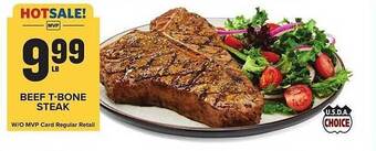 Food Lion Beef t-bone steak offer