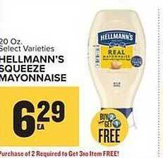 Food Lion Hellmann's squeeze mayonnaise offer