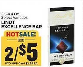 Food Lion Lindt excellence bar offer