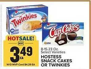 Food Lion Hostess snack cakes or twinkies offer