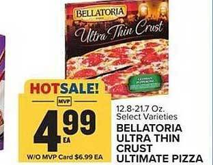 Food Lion Bellatoria ultra thin crust ultimate pizza offer