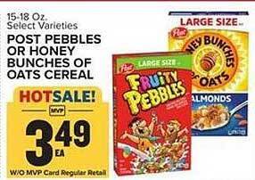 Food Lion Post pebbles or honey bunches of oats cereal offer