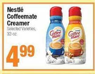 Super Saver Nestlé coffeemate creamer offer