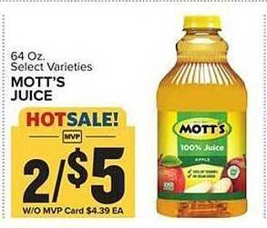 Food Lion Mott's juice offer