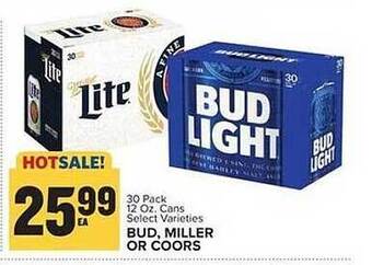 Food Lion Bud, miller or coors offer