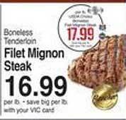 Harris Teeter Filet mignon steak offer