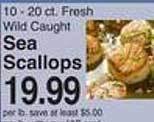 Harris Teeter Sea scallops offer