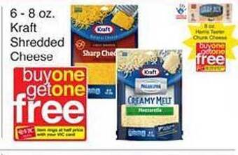 Harris Teeter Kraft shredded cheese offer