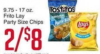 Harris Teeter Frito lay party size chips offer