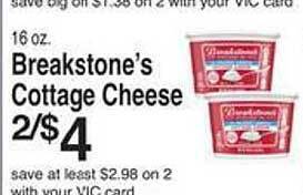 Harris Teeter Breakstone's cottage cheese offer