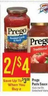 Homeland Market Prego pasta sauce offer