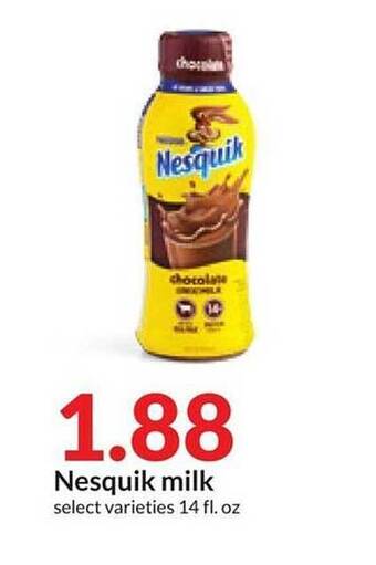 Hy-Vee Nesquik milk offer