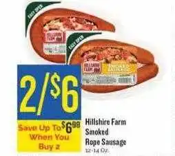 Homeland Market Hillshire farm smoked rope sausage offer