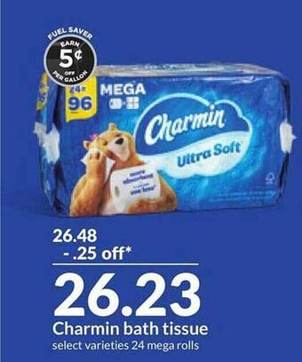 Hy-Vee Charmin bath tissue offer