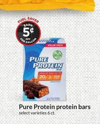 Hy-Vee Pure protein protein bars offer