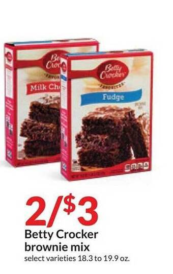 Hy-Vee Betty crocker brownie mix offer