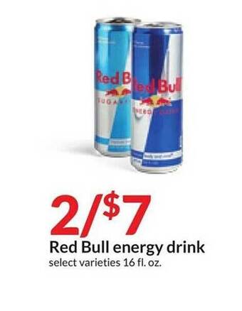 Hy-Vee Red bull energy drink offer