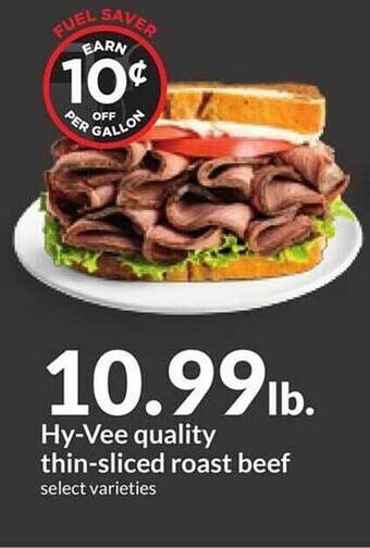 Hy-Vee Hy-vee quality thin-sliced roast beef offer